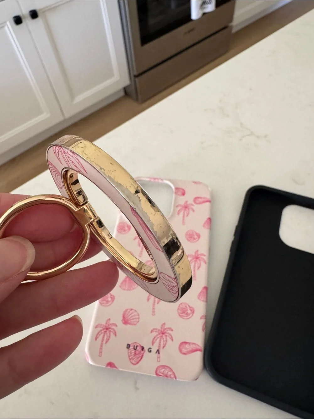 Burga iPhone 13 phone case and matching ring holder - Beach Please print